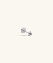 Titanium Basic Flatback Stud - Titanium - Helix, Forward Helix, Upper Lobe - Oumo Jewelry