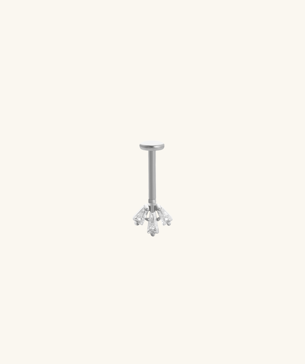 Bloom Vertical Helix Stud - Stainless Steel - Vertical Helix - Oumo Jewelry