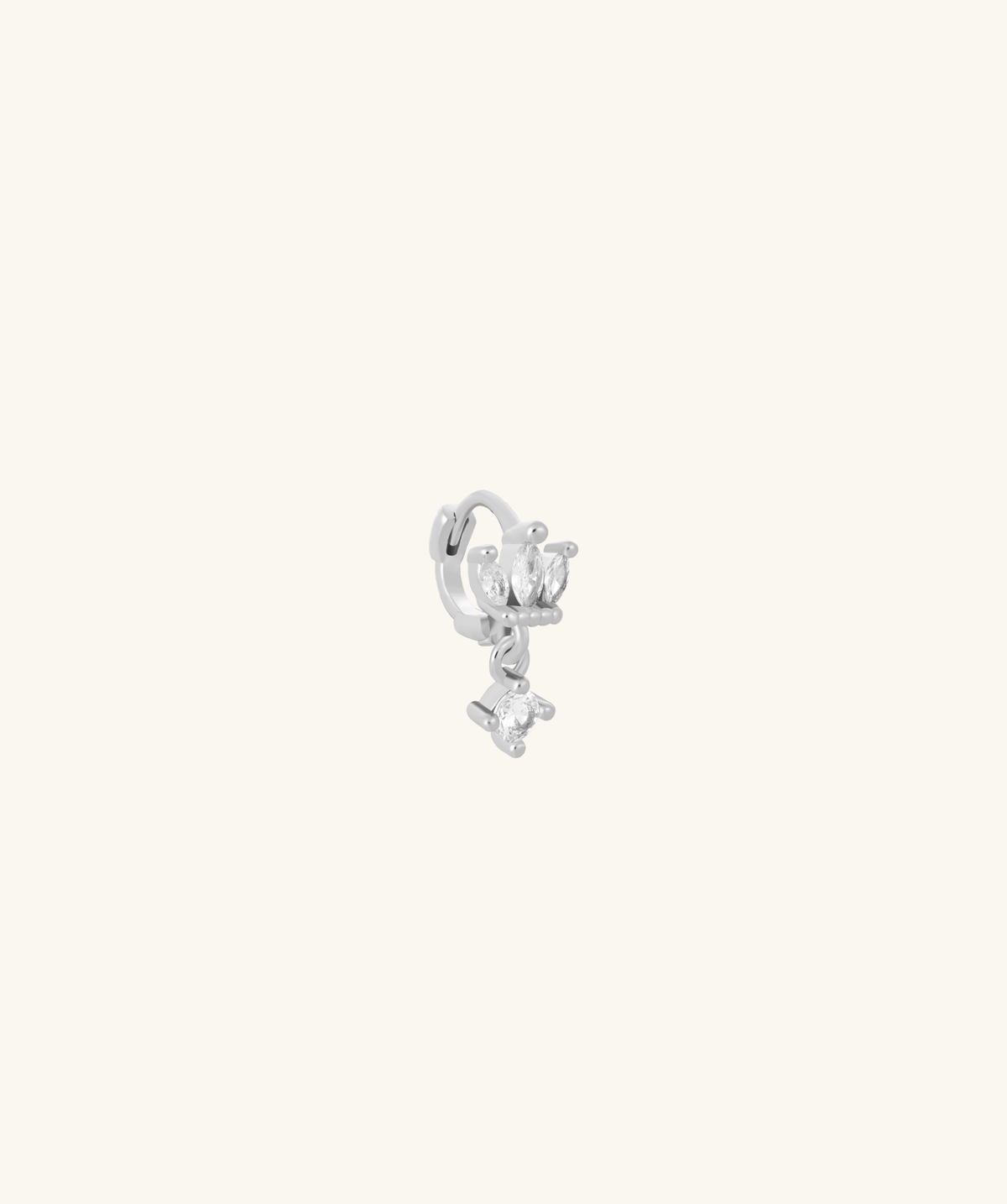 Marquise Helix Hoop - Brass - Upper Lobe, Helix - Oumo Jewelry