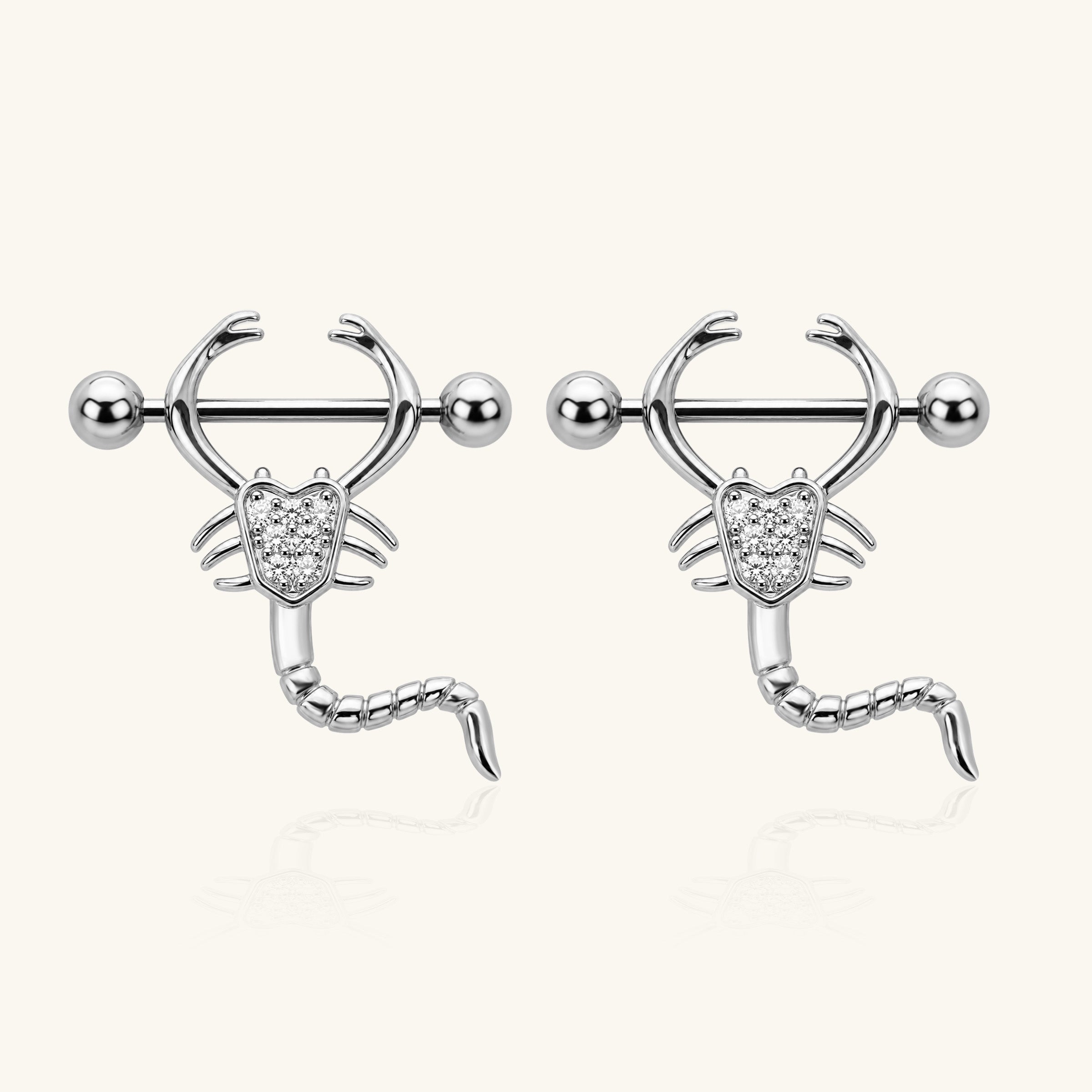 Scorpion Nipple Rings
