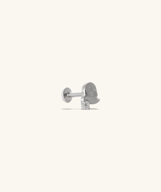 Titanium Cute Ghost Stud - OumoJewelry