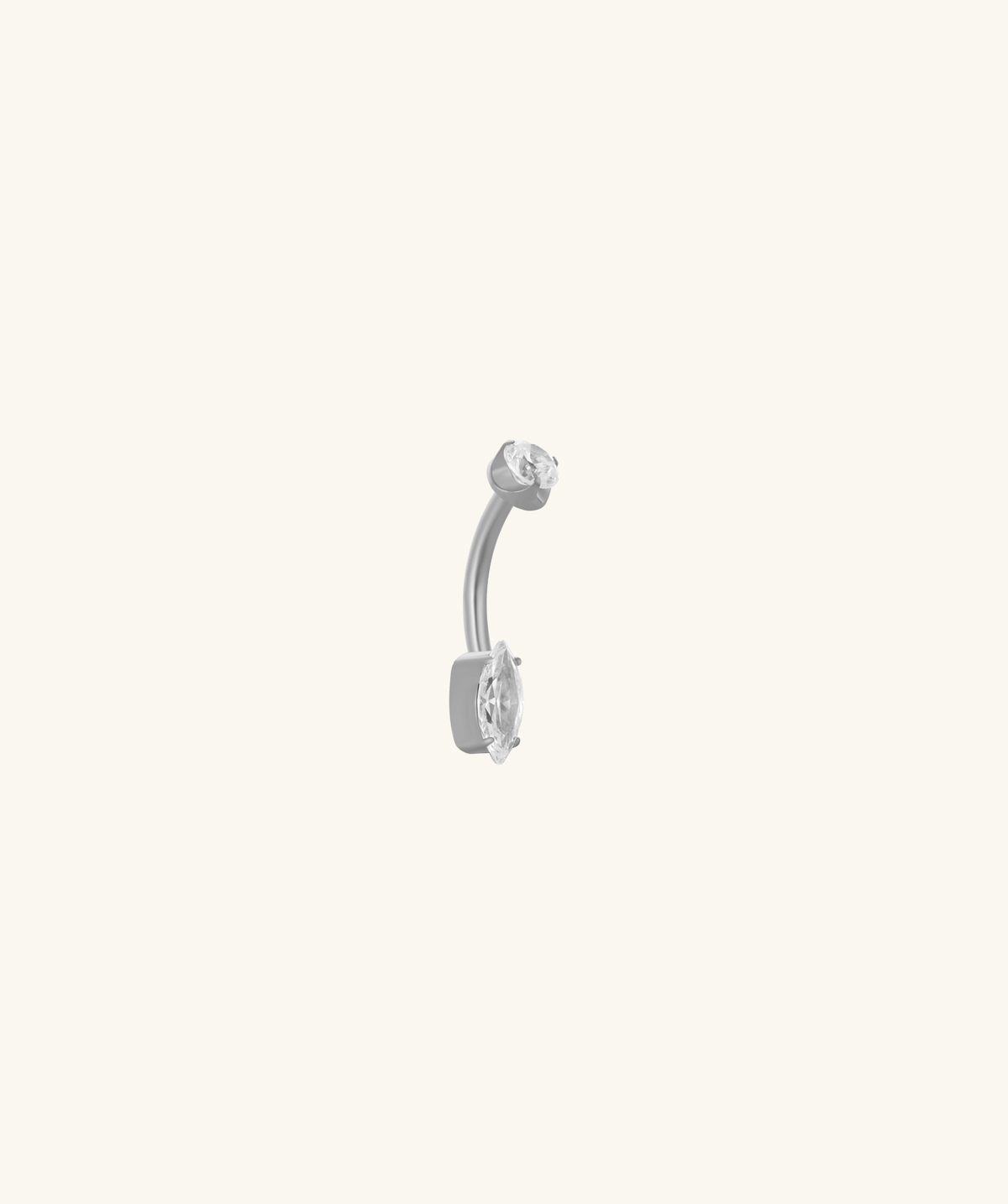 Titanium Sola Belly Ring - Titanium - Navel - Oumo Jewelry