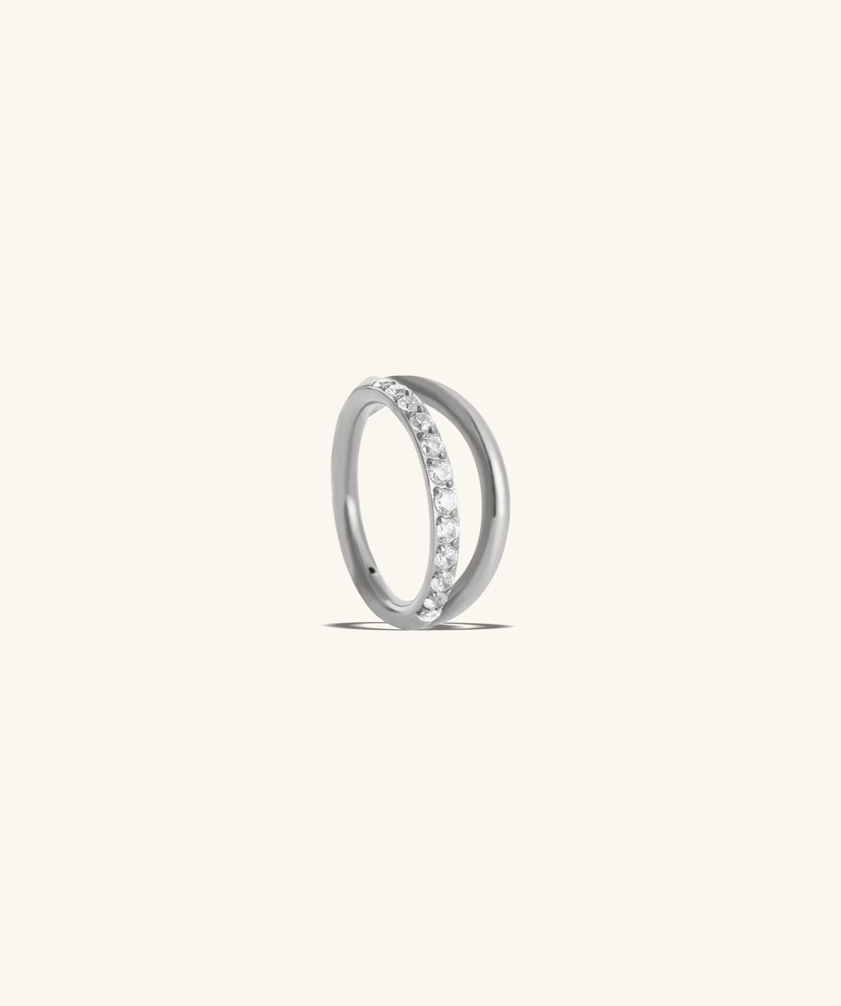 Twilight Curve Clicker Hoop - Stainless Steel - Lobe, Upper Lobe, Helix - Oumo Jewelry