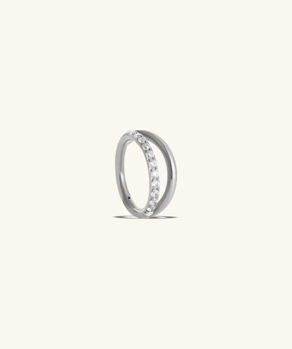Shiny Double Layer Clicker Hoop