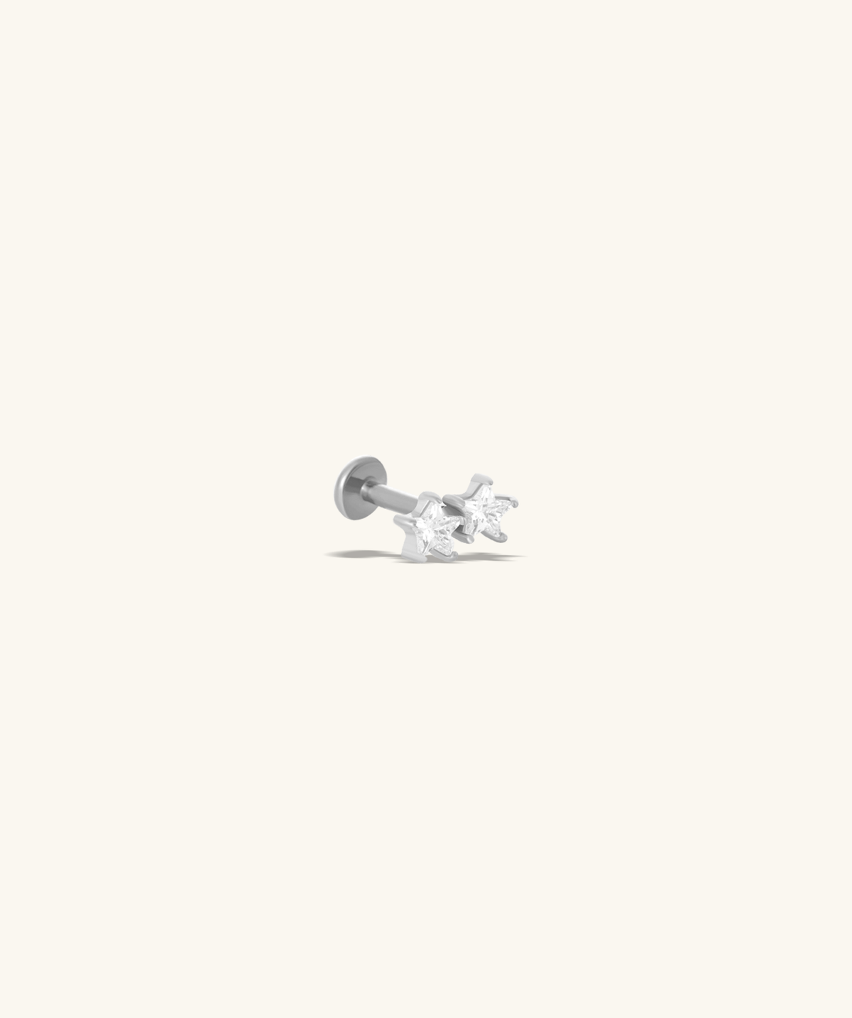 Twinkling Stars Stud - Stainless Steel - Helix, Upper Lobe, Flat - Oumo Jewelry