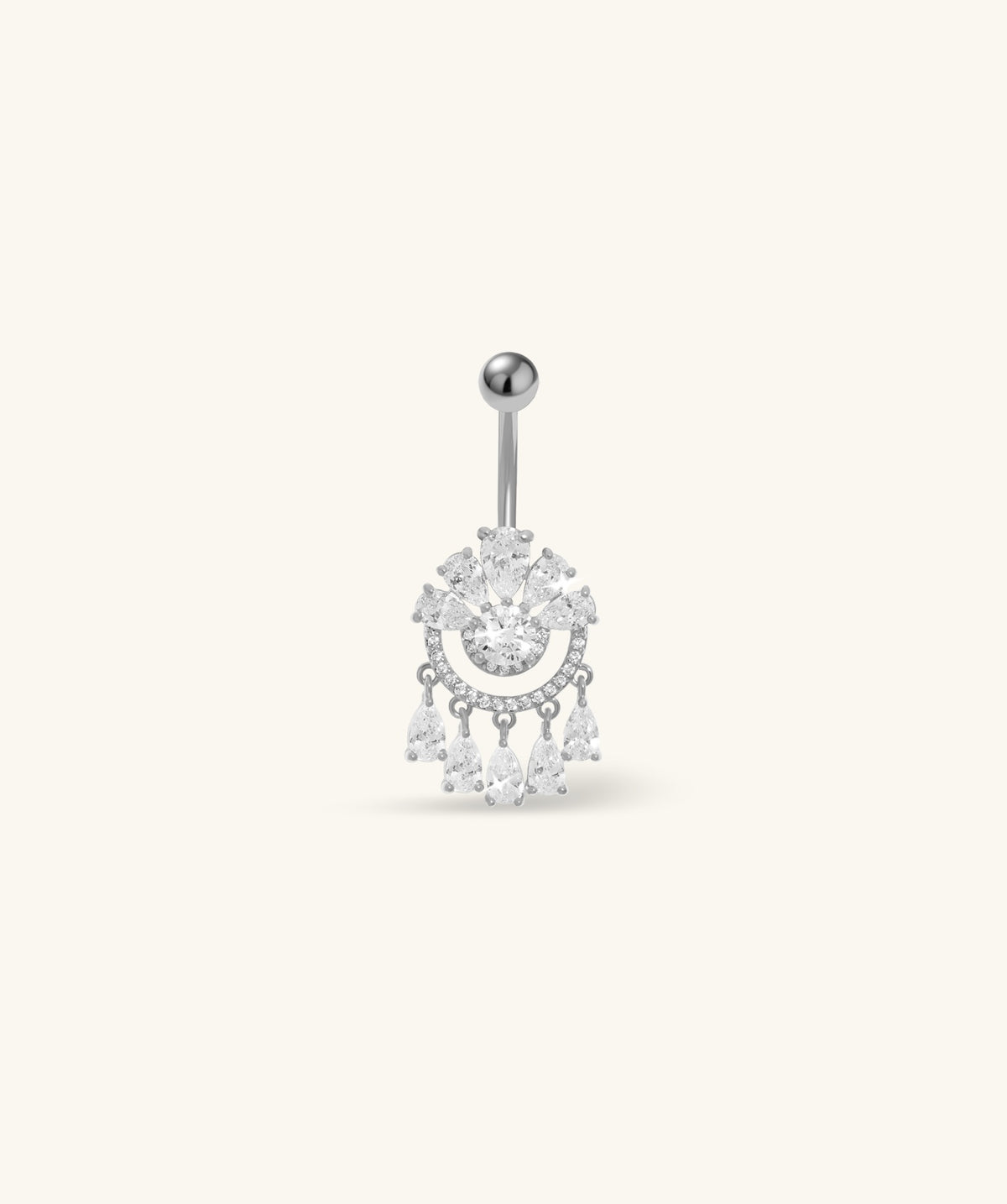 Nelia Belly Ring - Stainless Steel - Navel - Oumo Jewelry