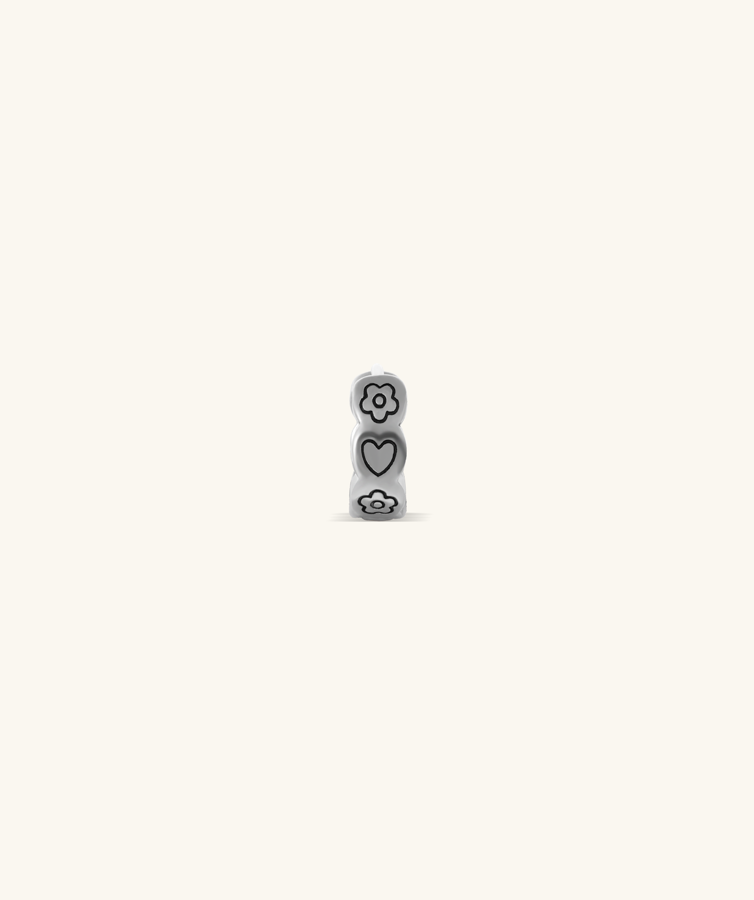Flower & Love Hoop - OumoJewelry