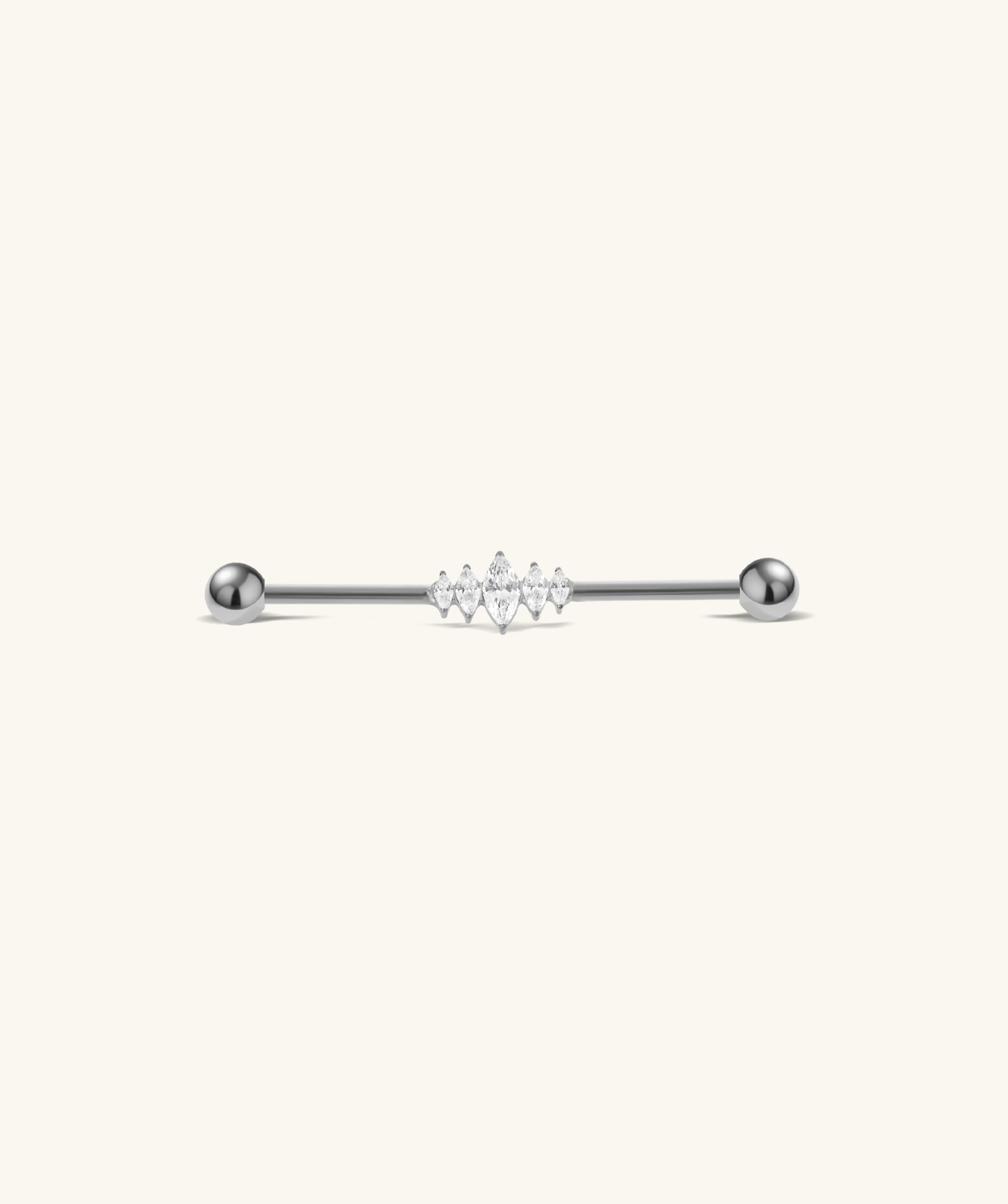 Titanium Vivia Industrial Barbell - OumoJewelry