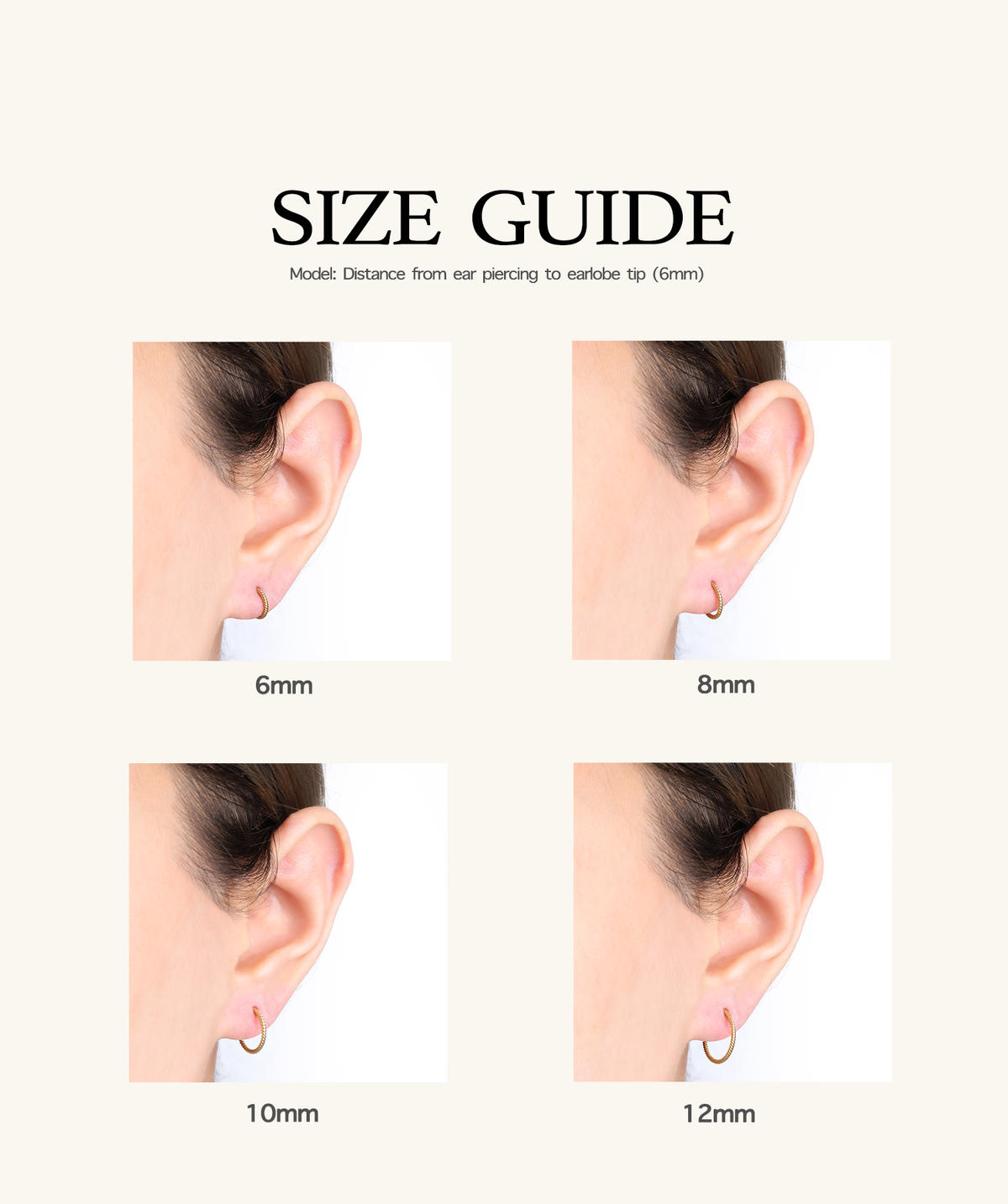 Twist Clicker Hoop - Stainless Steel - Upper Lobe, Helix, Daith - Oumo Jewelry