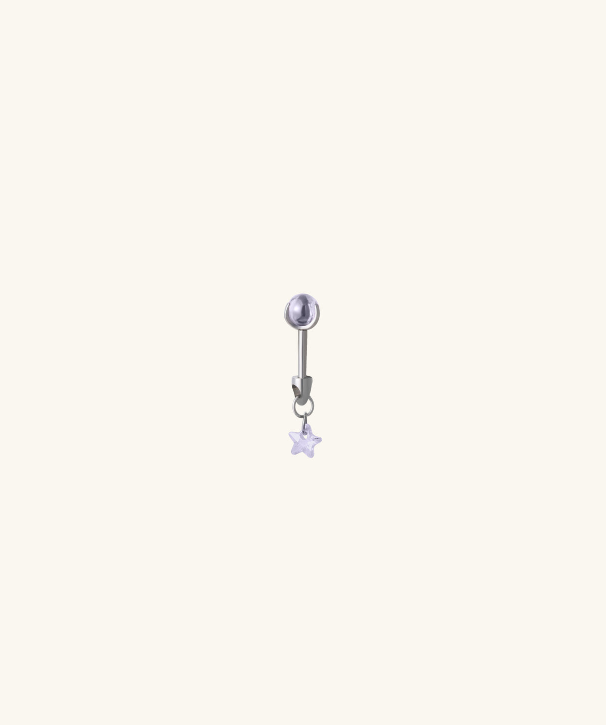 Titanium Star Vertical Helix Stud - Titanium - Vertical Helix - Oumo Jewelry
