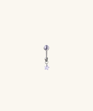 Titanium Star Vertical Helix Stud - OumoJewelry