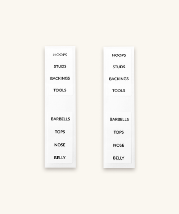 Piercing Storage Labels