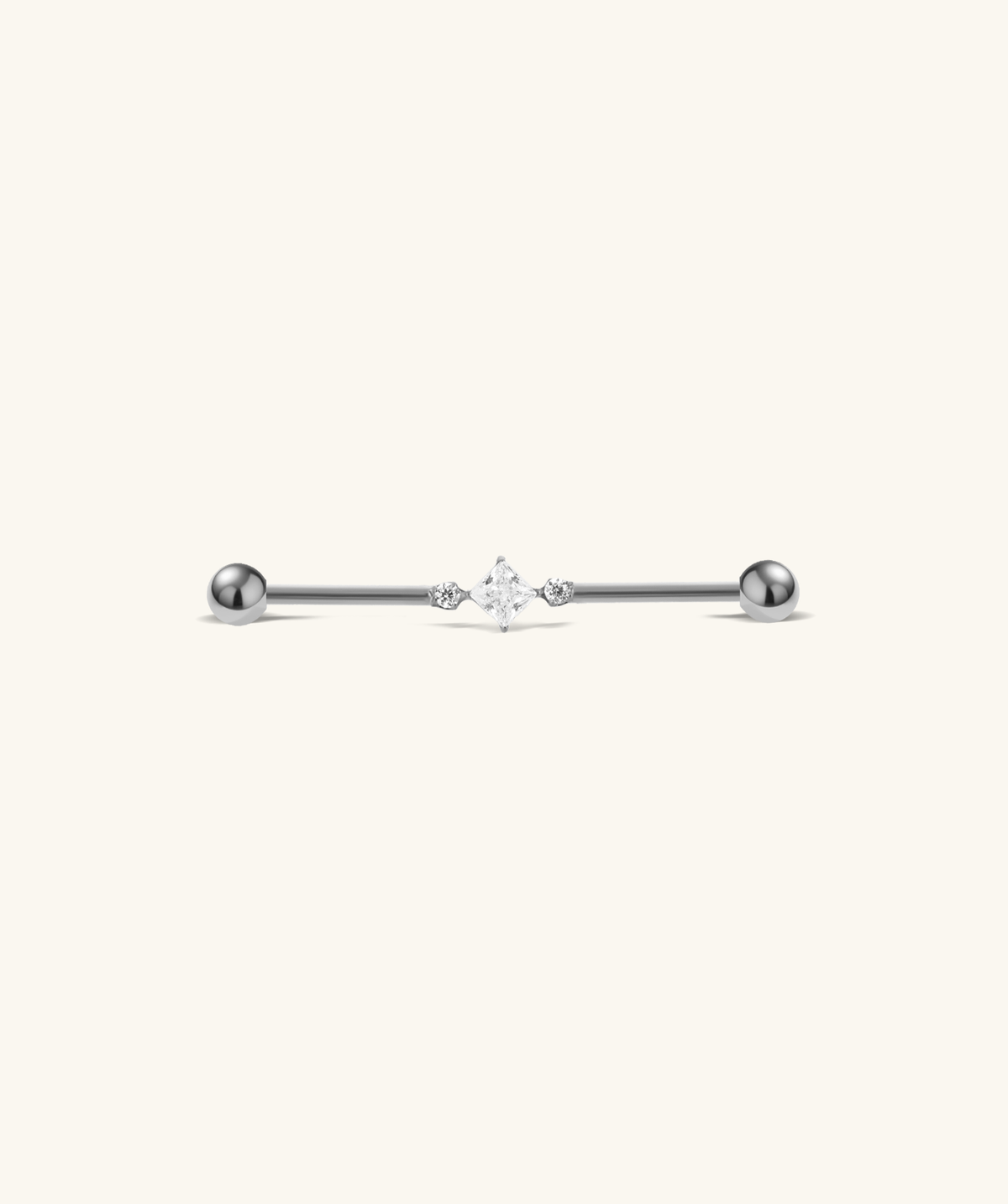 Titanium Siena Industrial Barbell - Titanium - Industrial - Oumo Jewelry