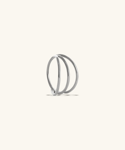 Three Layer Clicker Hoop - OumoJewelry
