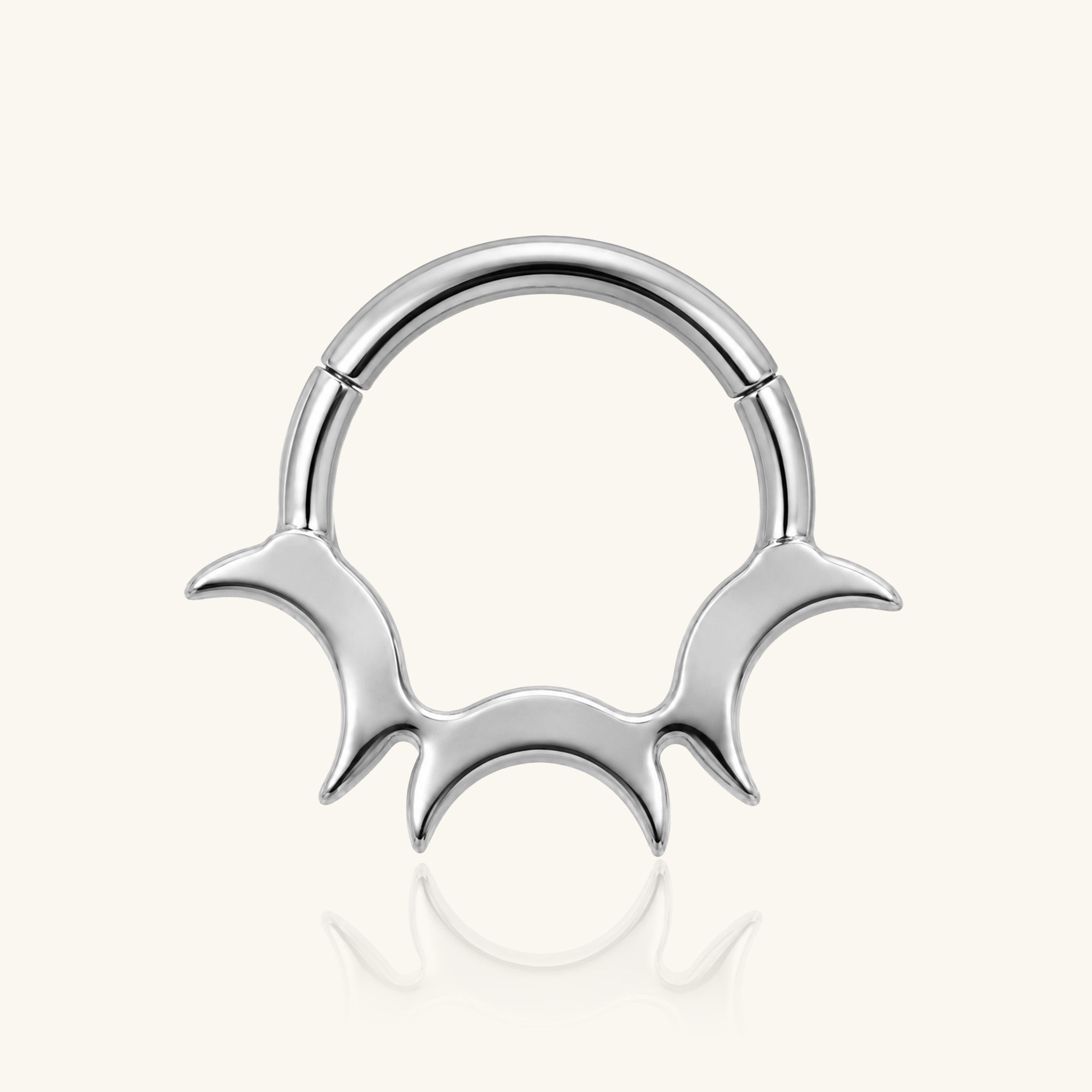 Titanium Nila Clicker Hoop