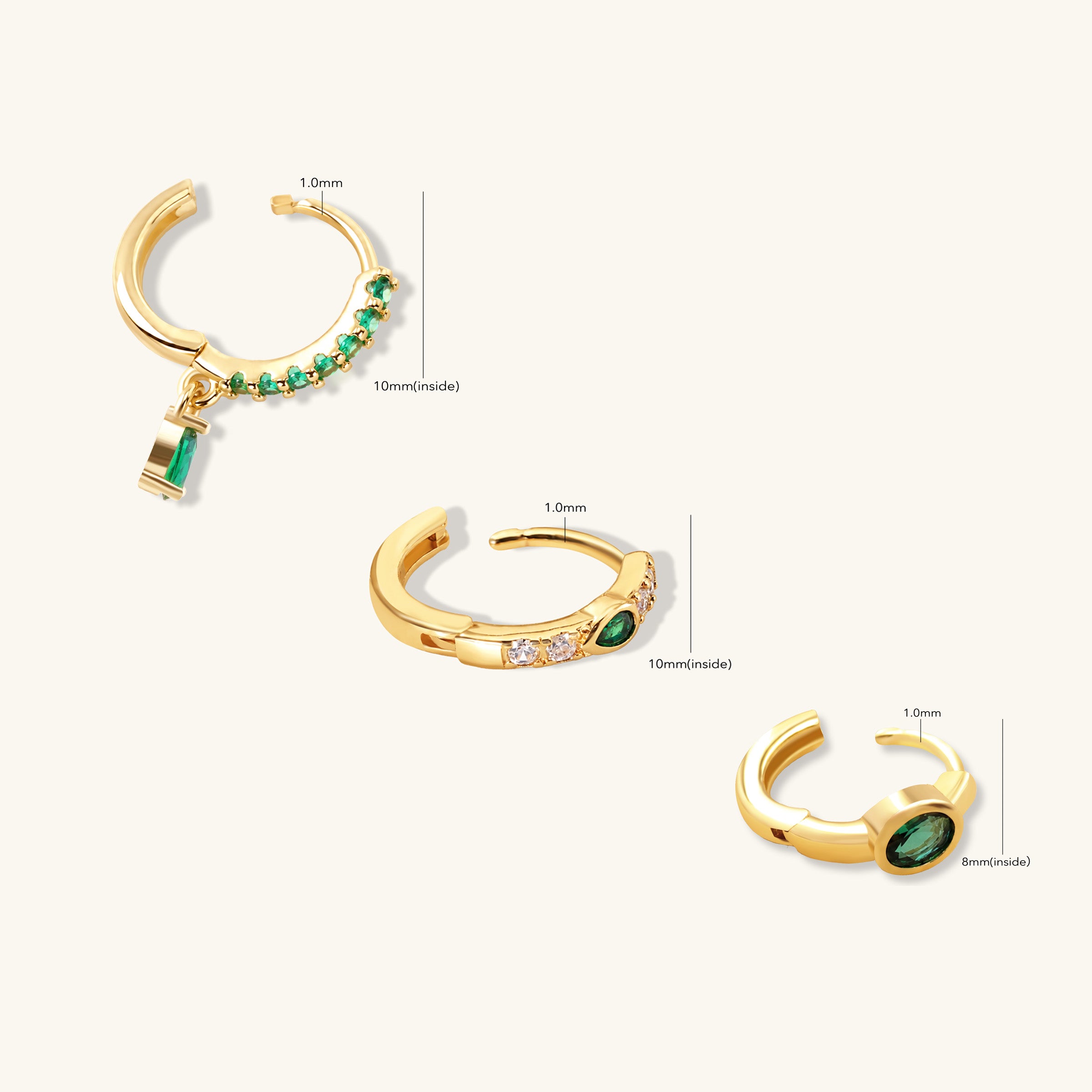 Milae Hoop Set - OumoJewelry