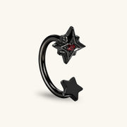 Titanium Alma Horseshoe Ring
