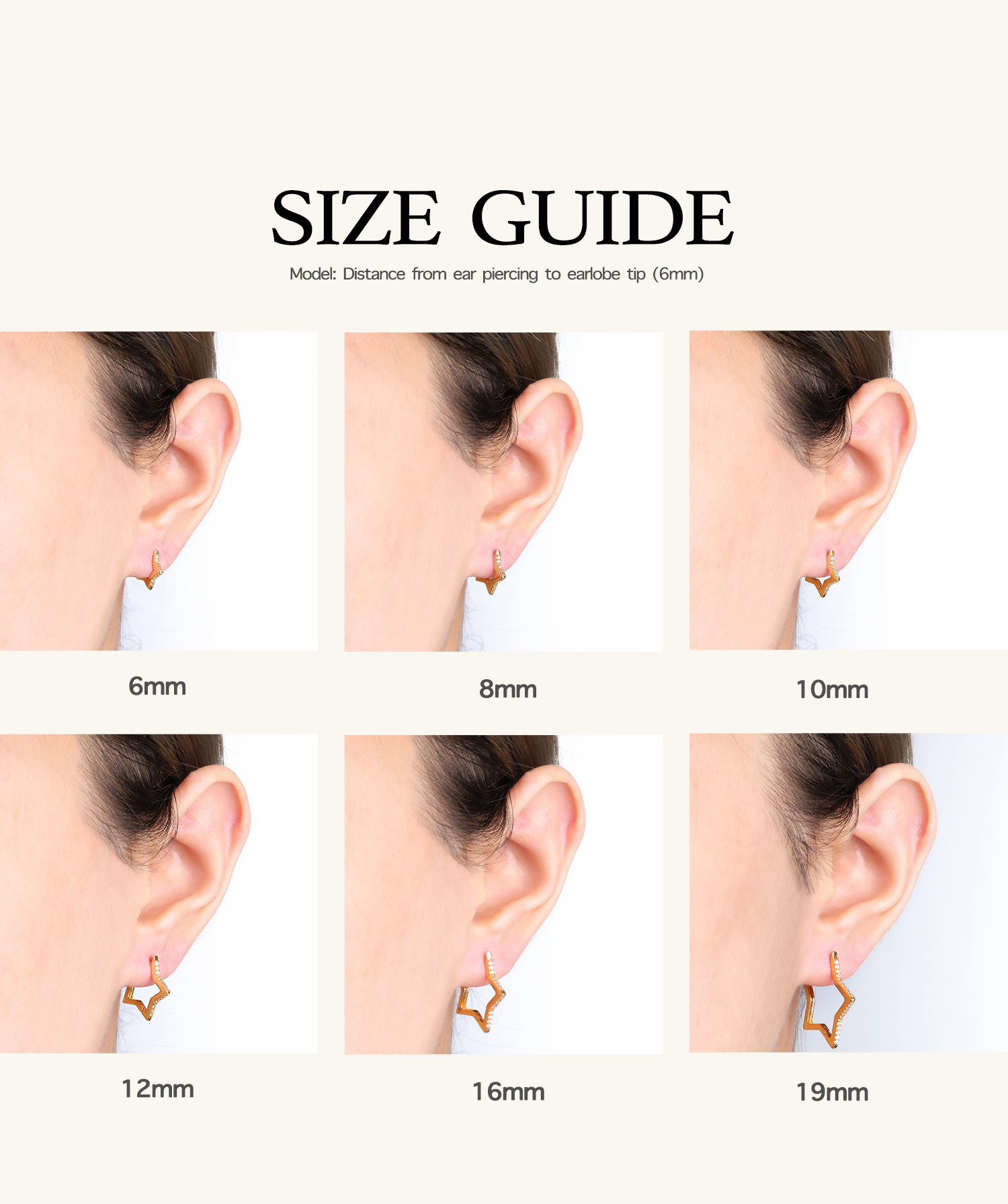 Star Helix Hoop - OumoJewelry