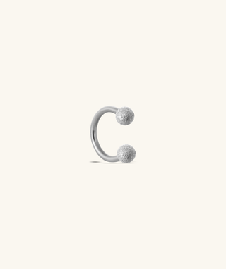 Frosted Ball Nose Ring