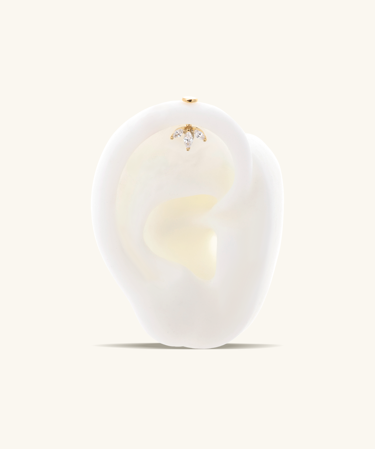 Trinova Vertical Helix Stud - OumoJewelry