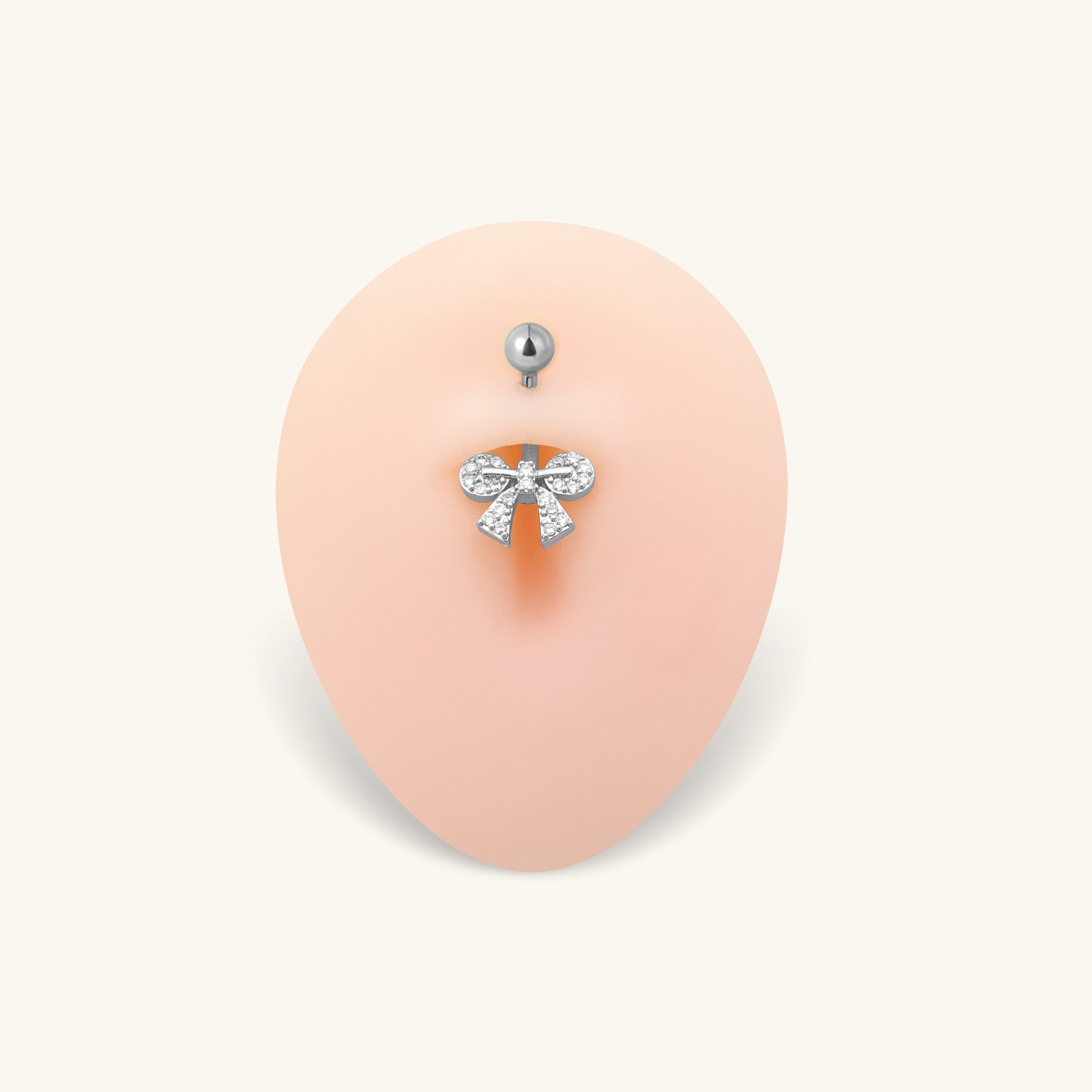 Avery Bow Belly Ring - Oumo Jewelry