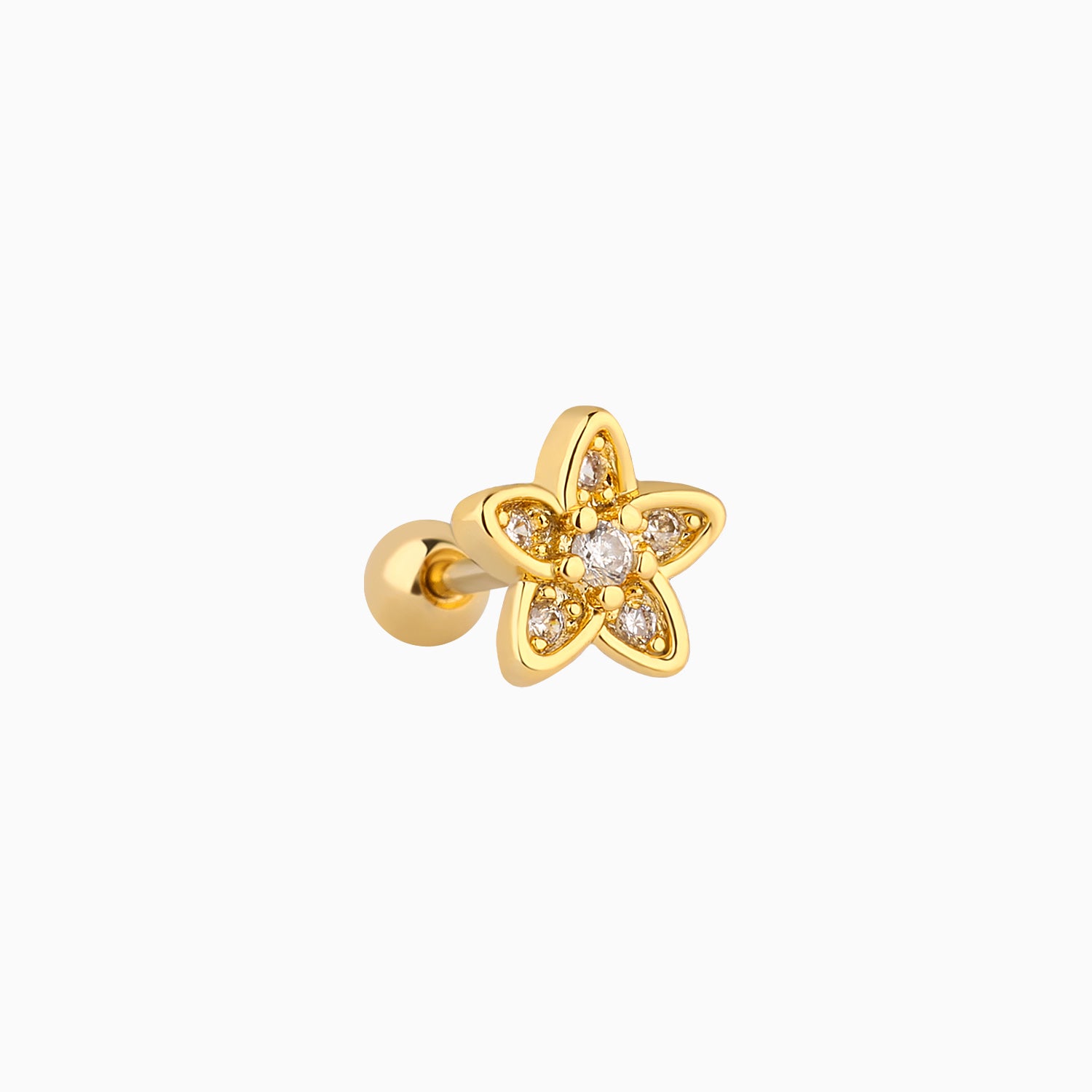 Pretty Floral Stud - OhmoJewelry