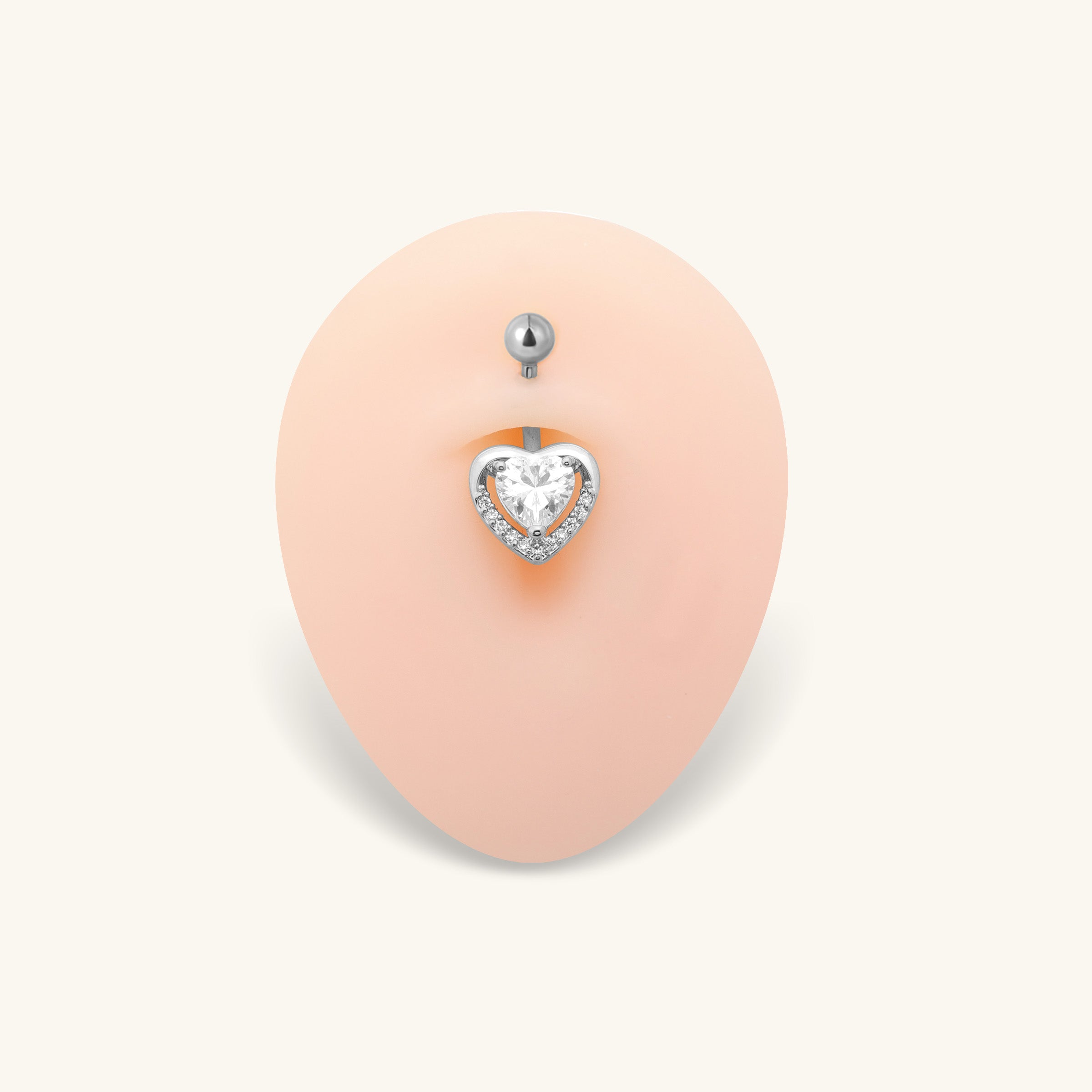 Nyra Heart Belly Ring - Oumo Jewelry