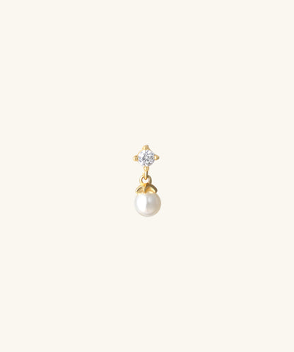 Gemstone Pearl Flatback Drop