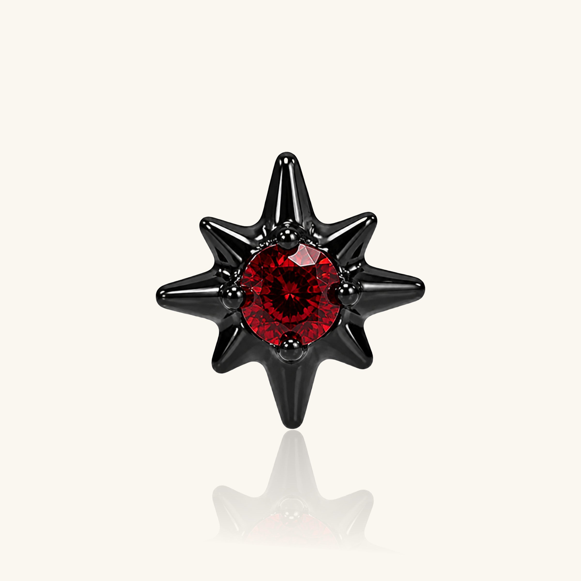 Titanium Raisa Star Stud