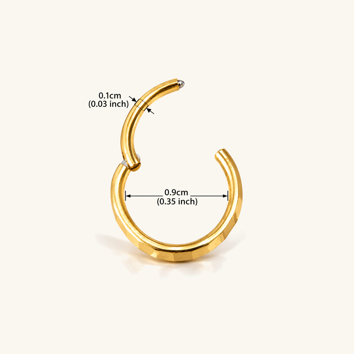 Lilia Clicker Hoop - OumoJewelry
