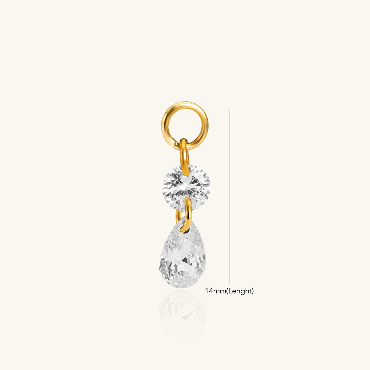Selin Charm Drop - Stainless Steel - Oumo Jewelry