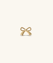 Sweet Bow Stud - Stainless Steel - Helix, Upper Lobe, Flat - Oumo Jewelry