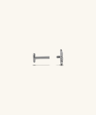 👻 Titanium Cute Ghost Flatback Stud - OumoJewelry