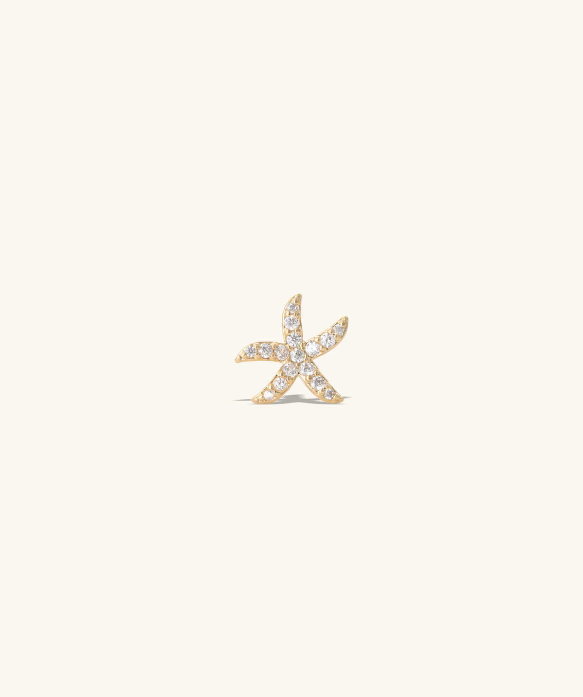 Funny Starfish Stud - Stainless Steel - Upper Lobe, Helix, Flat - Oumo Jewelry