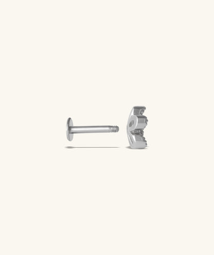 Floral Flatback Stud - OumoJewelry