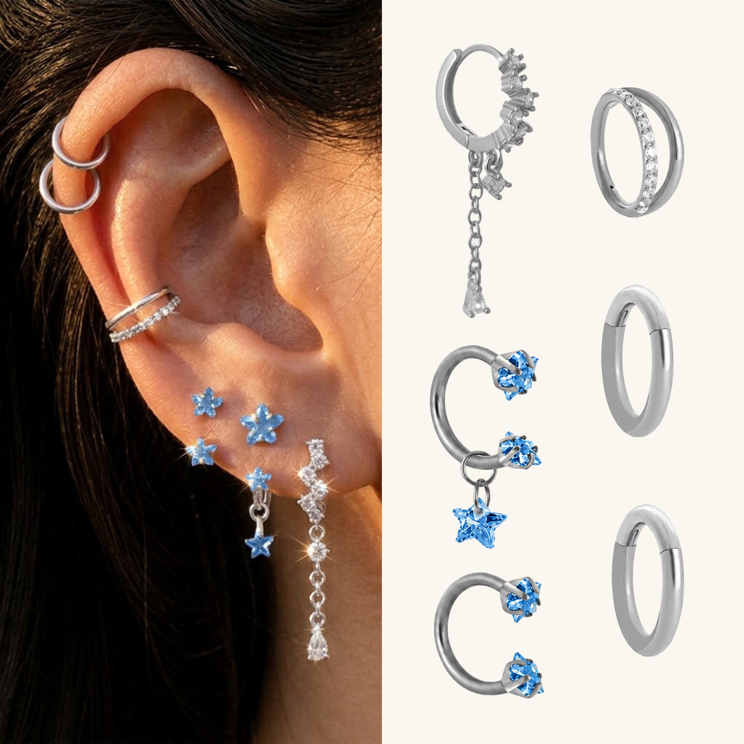 Dora Star Ear Stack Set