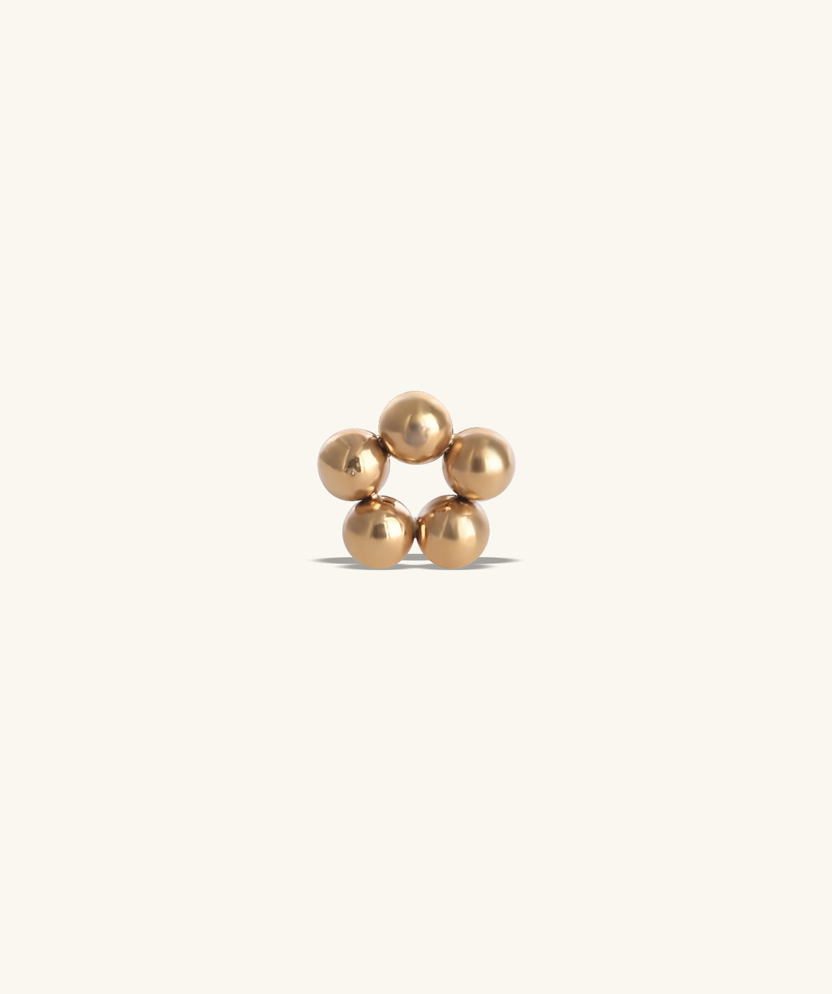 Flower Flatback Stud - Stainless Steel - Helix, Forward Helix, Upper Lobe - Oumo Jewelry