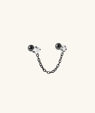 Sparkling Star Chain Earring - OumoJewelry