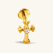 Titanium Cross Stud