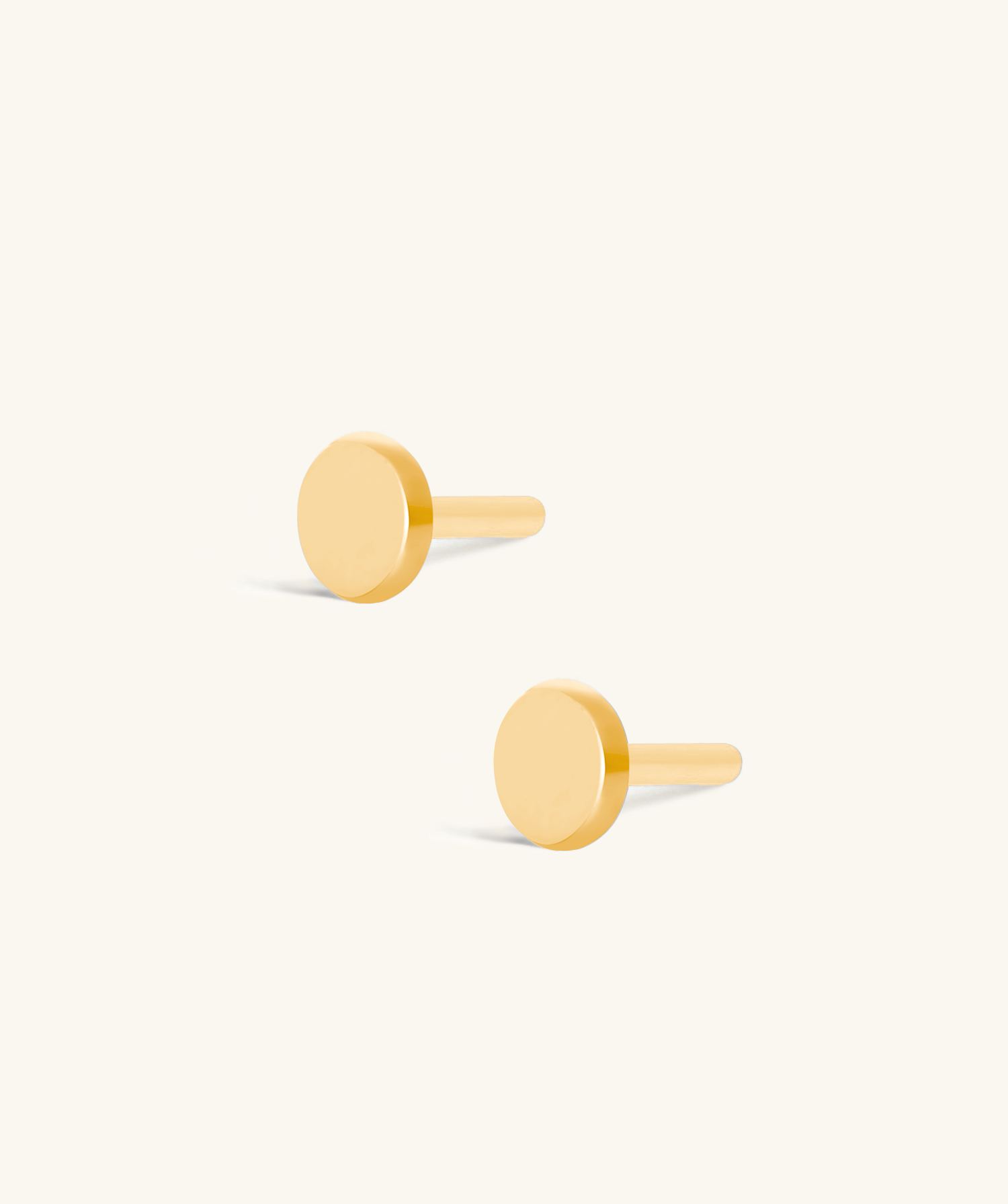 Threadless Flat Back Post (Titanium) - OumoJewelry