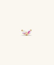 Cute Marquise Stud - Stainless Steel - Upper Lobe, Conch, Flat - Oumo Jewelry
