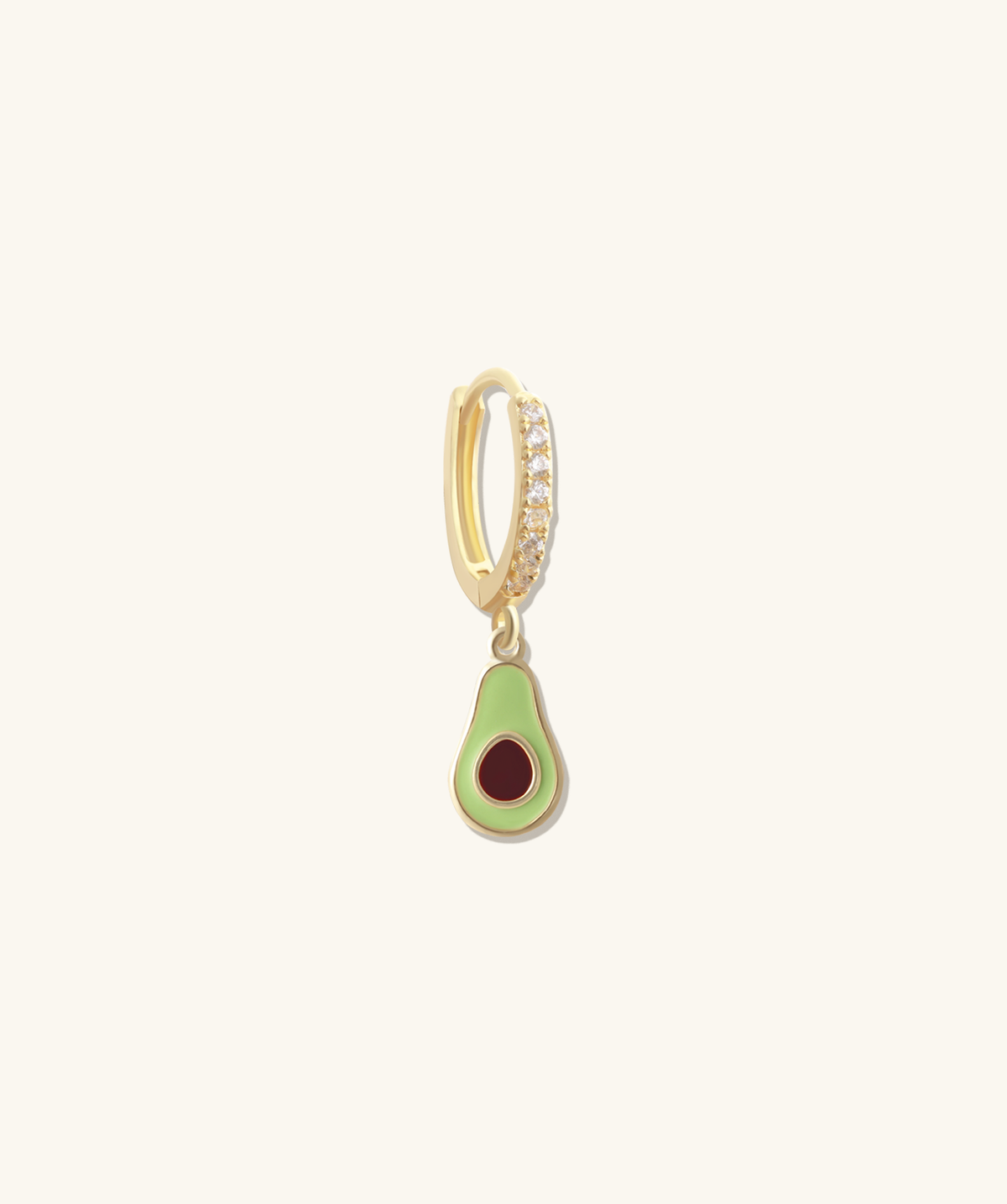 Avocado Charm - Brass - Oumo Jewelry