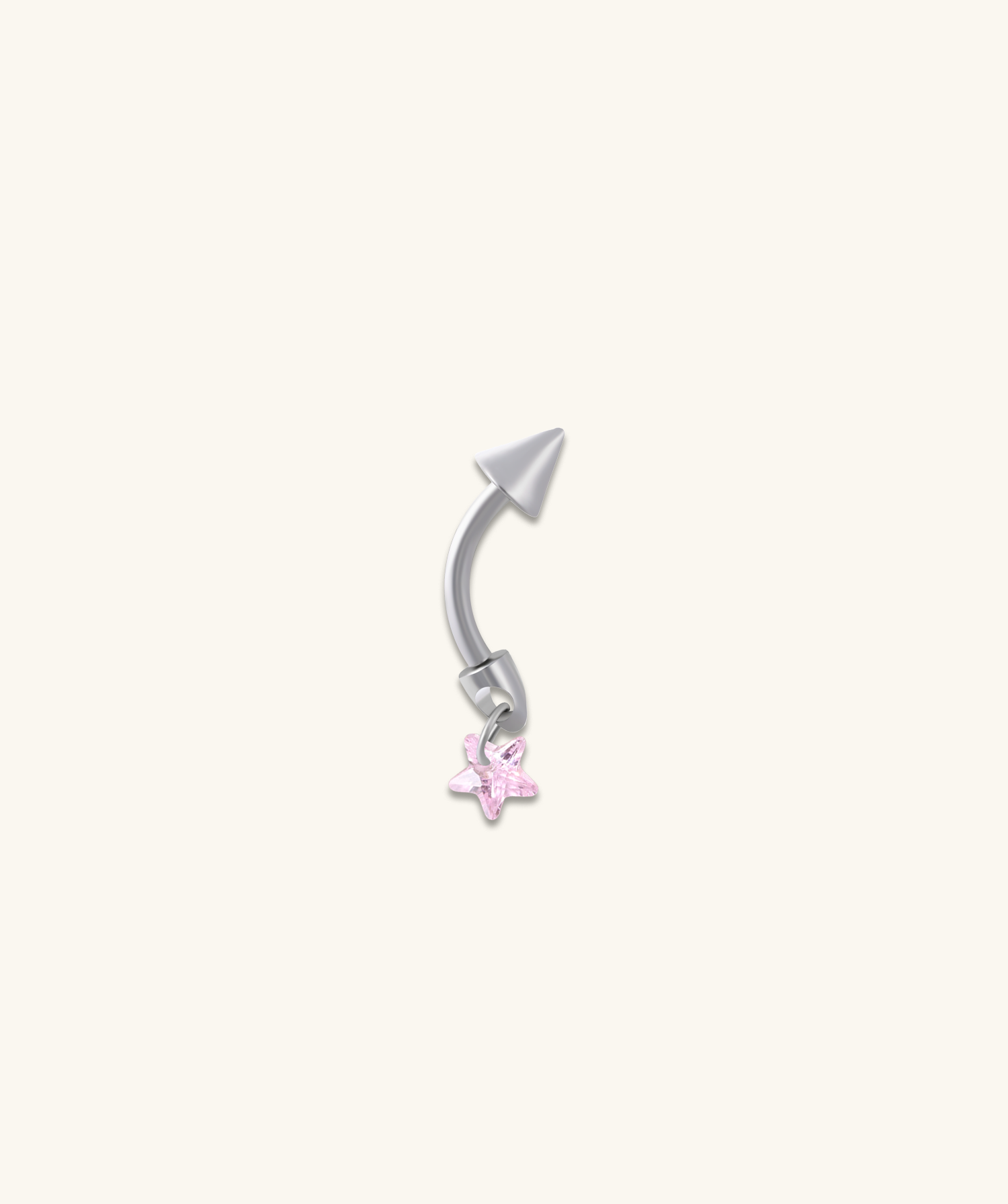 Titanium Star Drop Barbell - OumoJewelry