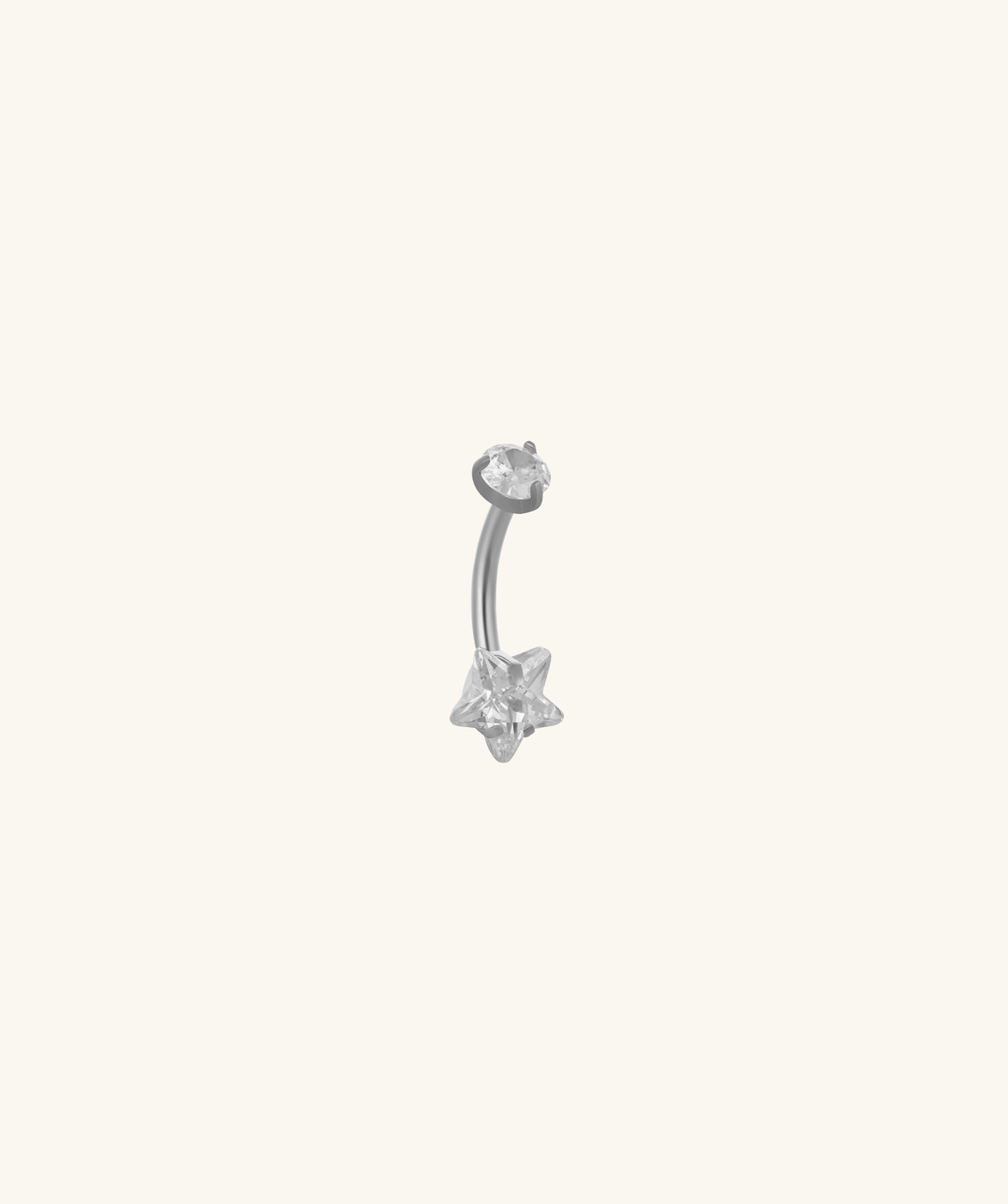 Titanium Elara Belly Ring - Titanium - Navel - Oumo Jewelry