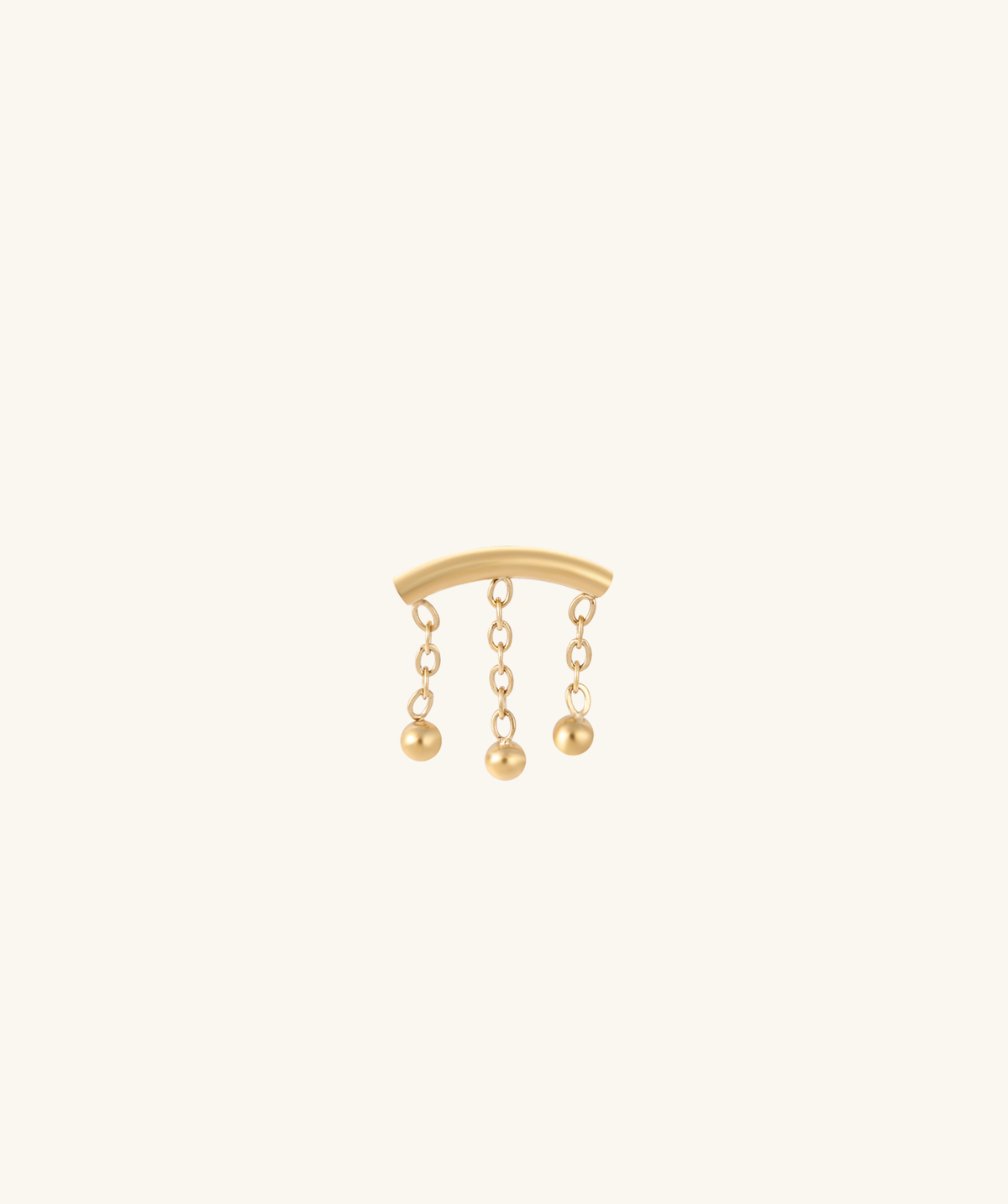 Cool Chain Flatback Earring - Stainless Steel - Flat - Oumo Jewelry