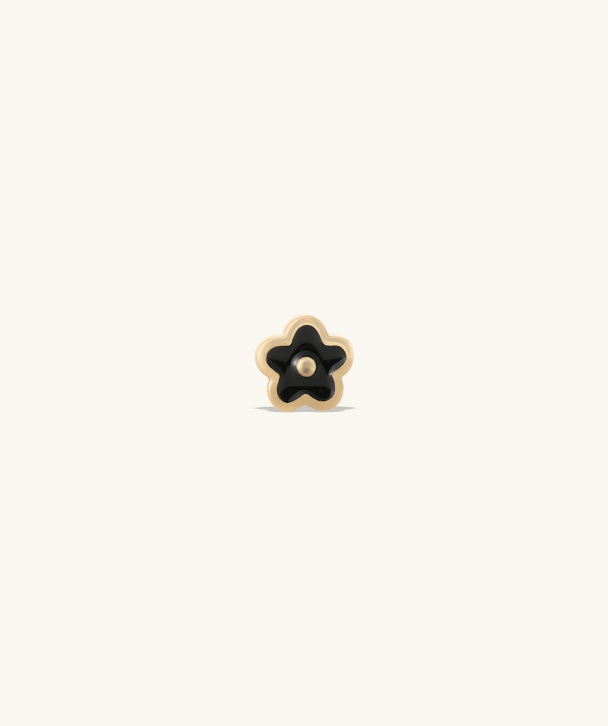 Enamel Flower Stud - Stainless Steel - Upper Lobe, Helix, Flat - Oumo Jewelry
