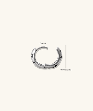 Cool Black Star Hoop - OumoJewelry