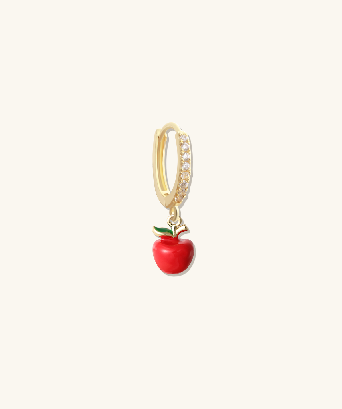 Apple Charm - Brass - Oumo Jewelry