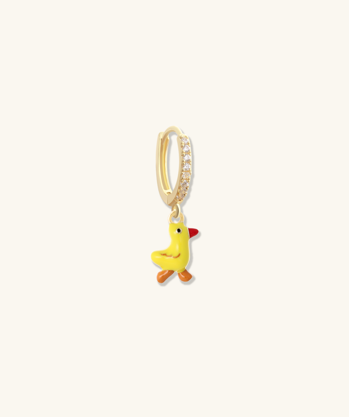 Sunny Bird charm - Brass - Oumo Jewelry