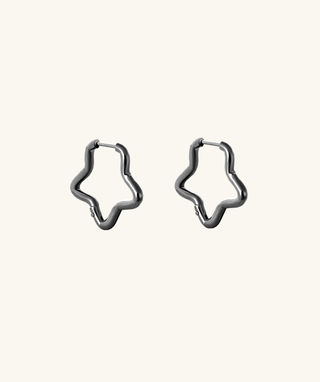 Charm Star Hoops - OumoJewelry